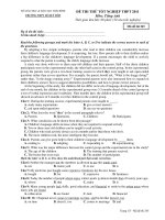 KỲ THI THỬ TN THPT NĂM HỌC 2010- 2011 Môn thi : TIẾNG ANH - Mã đề: 245 ppsx