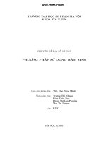 phương pháp sử dụng hàm sinh