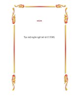 Tạo một ngôn ngữ mô tả UI XML pot