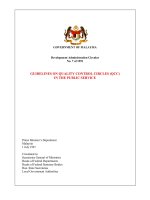 GUIDELINES ON QUALITY CONTROL CIRCLES (QCC) IN THE PUBLIC SERVICE PHẦN 1 potx