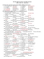 ĐỀ THI CHỌN LỌC HSG CẤP TỈNH NĂM 2011 MÔN: ANH VĂN – MÃ ĐỀ 256 ppsx