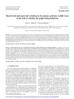 Báo cáo lâm nghiệp: 