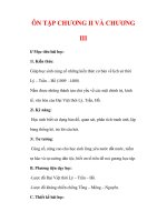 Giáo án Lịch sử lớp 7 : Tên bài dạy : ÔN TẬP CHƯƠNG II VÀ CHƯƠNG III pps