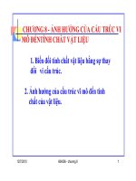 ẢNH HƯỞNG CỦA CẤU TRÚC VI MÔ ĐẾNTÍNH CHẤT VẬT LIỆU ppt
