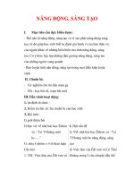 Giáo án Công dân lớp 9 : Tên bài dạy : NĂNG ĐỘNG, SÁNG TẠO doc