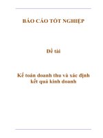Đề tài: Kế toán doanh thu và xác định kết quả kinh doanh pptx