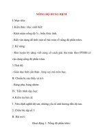 Giáo án Hóa Hoc 8: NỒNG ĐỘ DUNG DỊCH pdf