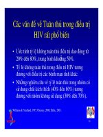 Bài giảng điều trị HIV : Tuân thủ điều trị part 4 pdf