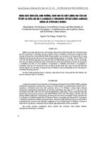 Báo cáo nông nghiệp: 