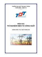 GIỚI THIỆU VỀ BOARD MẠCH ĐIỀU KHIỂN PHA VÀ THYRISTOR SCR VÀ MẠCH CHỈNH LƯU CÔNG SUẤT SCR KÍCH BẰNG UJT ppt