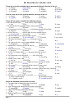ĐỀ THI CUỐI KỲ I NĂM 2011 – ĐỀ 8 pdf