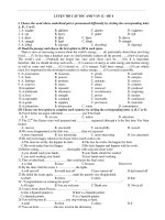 LUYỆN THI CẤP TỐC ANH VĂN 12 – ĐỀ 4 ppt