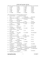 ĐỀ THI THỬ ĐẠI HỌC NĂM 2011 potx