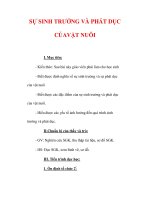 Giáo án Công nghệ lớp 7 : Tên bài dạy : SỰ SINH TRƯỞNG VÀ PHÁT DỤC CỦAVẬT NUÔI pot