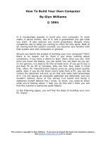 How To Build Your Own Computer phần 1 doc