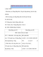 Giáo án Đại Số lớp 8: NHỮNG HẰNG ĐẲNG THỨC (TIẾT 1) doc