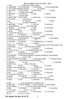 TRẮC NGHIỆM ANH VĂN LỚP 12 – ĐỀ 3 ppsx