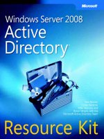 Microsoft press windows server 2008 active directory resource kit - part 1 pptx