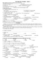 ÔN THI TỐT NGHIỆP - TEST 1 pot