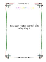 Tổng quan về phân tích thiết kế hệ thống thông tin ppsx