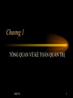 Chương 1 TỔNG QUAN VỀ KẾ TOÁN QUẢN TRỊ potx