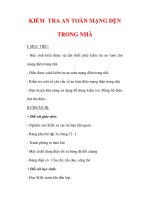 Giáo án Công nghệ lớp 9 : Tên bài dạy : KIỂM TRA AN TOÀN MẠNG ĐỆN TRONG NHÀ pptx