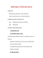 Giáo án môn Toán lớp 7 : Tên bài dạy : KháI niệm về biểu thức đại số docx