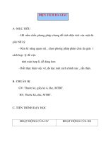 Giáo án Hình Học lớp 8: DIỆN TÍCH ĐA GIÁC docx