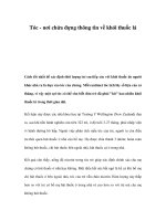 Tóc - nơi chứa đựng thông tin về khói thuốc lá pdf