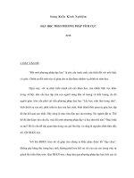 DẠY HỌC THEO PHƯƠNG PHÁP TÍCH CỰC pdf