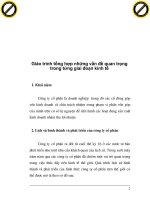 Giáo trình tổng hợp những vấn đề quan trọng trong từng giai đoạn kinh tế phần 1 ppt