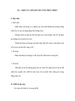 EU – HỢP TÁC LIÊN KẾT ĐỂ CÙNG PHÁT TRIỂN pptx