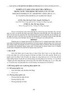 NGHIÊN CỨU KHẢ NĂNG HẤP THỤ CRÔM (Cr) TRONG NƯỚC THẢI BỆNH VIỆN BẰNG CÂY CỎ VOI potx