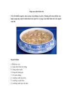 Xúp cua nấm linh chi pot