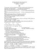 ĐỀ THI MÔN VẬT LÝ LỚP 12 THỜI GIAN : 60 PHÚT - ĐỀ 2 ppt