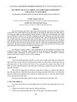 HỆ THỐNG QUẢN LÝ THÔNG TIN CHIẾN DỊCH MAKETING CHO CÔNG TY BẢO HIỂM potx