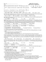 KIỂM TRA 45’ (Bài số 5) MÔN Vật lí 12 pdf