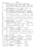 Bài tập trắc nghiệm tiếng anh - phần 1 ppsx