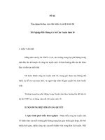 Ứng dụng tin học vào việc trích và xử lí từ kỳ thi Tốt Nghiệp potx