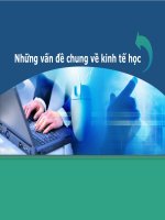 Những vấn đề chung về kinh tế học pdf