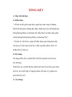 Giáo án Lịch sử lớp 7 : Tên bài dạy : TỔNG KẾT doc