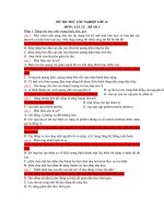 ĐỀ THI THỬ TỐT NGHIỆP LỚP 12 MÔN: VẬT LÍ _ ĐỀ SỐ 4 pptx