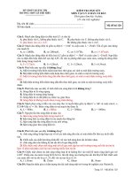 KIỂM TRA HỌC KÌ I MÔN VẬT LÝ 12 BAN CƠ BẢN - Mã đề thi 120 ppsx