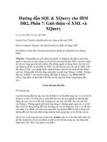 Hướng dẫn SQL & XQuery cho IBM DB2, Phần 7: Giới thiệu về XML và XQuery ppt
