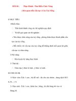 Giáo án Sinh Học lớp 8: BÀI 44 :Thực Hành : Tìm Hiểu Chức Năng Cuả Tủy pdf