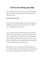 Cách tự bảo dưỡng quạt điện pps