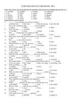 LUYỆN THI ANH VĂN TN- ĐH NĂM 2011 – ĐỀ 2 doc