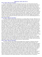 KIỂM TRA 1 TIẾT ANH VĂN 12 ppsx