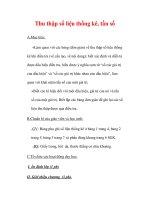 Giáo án môn Toán lớp 7 : Tên bài dạy : Thu thập số liệu thống kê, tần số pot