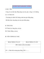 Giáo án Hình Học lớp 8: LUYỆN TẬP TAM GIÁC VUÔNG docx